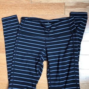 Athleta striped leggings